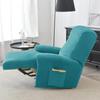 Solid Velvet Recliner Armchair Cover Non Slip Lazy Boy Single Sofa Covers Elastic Soft All-inclusive Couch Slipcover Living Room