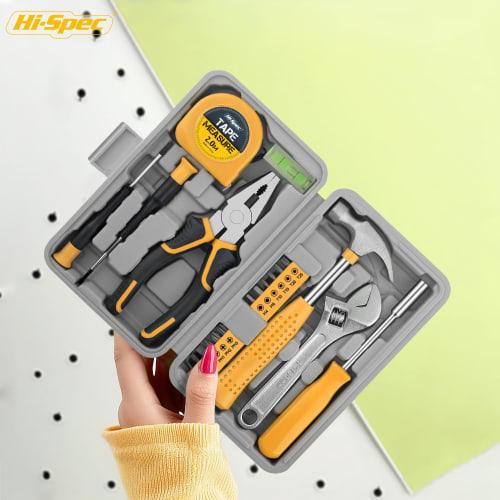Hi-Spec 20-Piece Household Tool Set, Essential Hand Tools for Home and Office Use, Perfect for Everyday Repairs and Maintenance, Compact DIY Tools wit
