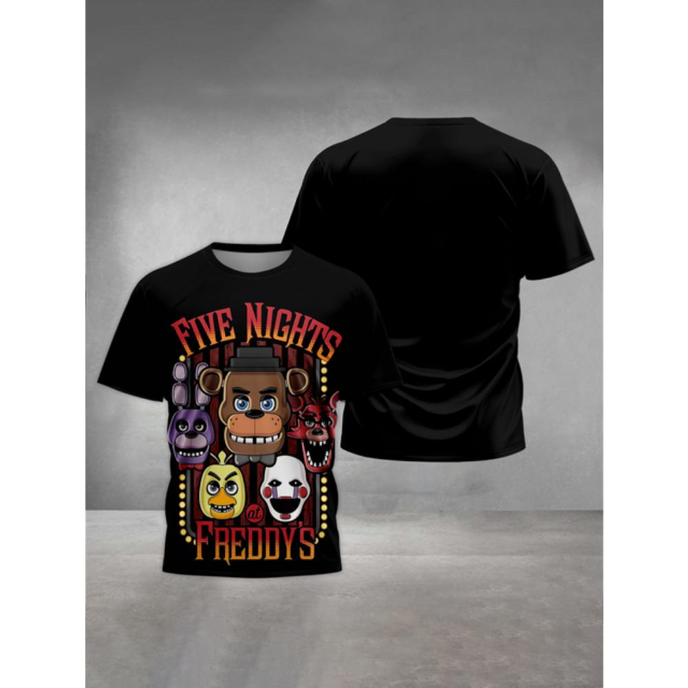 Five Nights Freddys 3D Print Детская одежда от 5 до 14 лет Мужская верхняя одежда для детей Мальчик Девочки Детская футболка Топы Рубашки