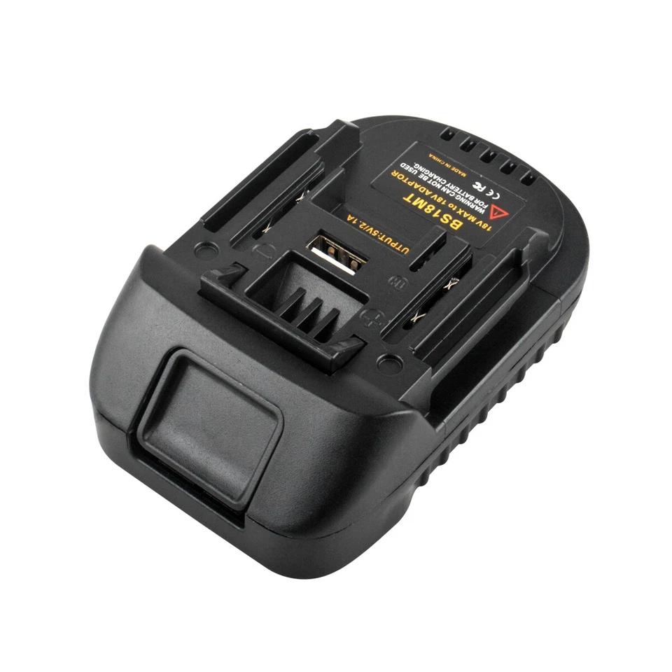 Адаптер батареи BS18MT для Bosch 18V для Makita 18V Конвертер с USB для электроинструмента Makita 18V BAT618 BAT609G