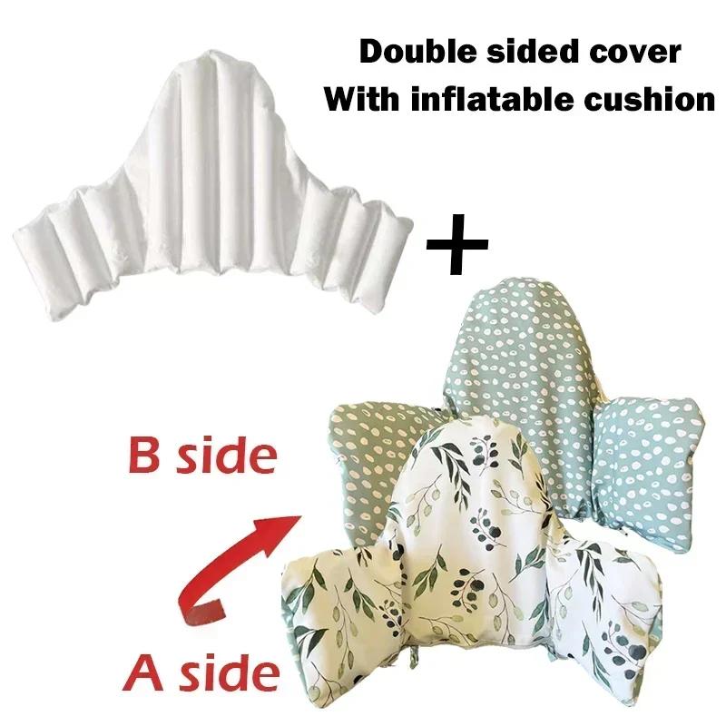 Infant Seat High Chair Cushion Baby Dining Chair Sofa Chair Double Sided Printing Seat Cover Highchair Inflatable Back Cushion