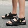 Модные новые летние мужские сандалии, модные сандалии в римском стиле для пляжа, дышащие, на толстой подошве, повседневные сандалии на плоской подошве, легкие уличные кроссовки