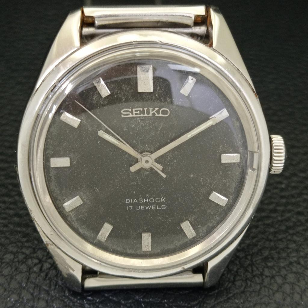 GENUINE VINTAGE SEIKO HAND-WINDING 66B JAPAN MENS ORIGINAL DIAL WATCH A702301-5 R124-a702301