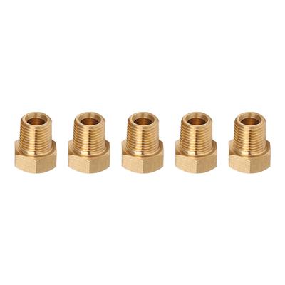 5 шт. Латунная заглушка с шестигранной головкой 1/8 NPT наружная резьба Антикоррозийный Универсальный фитинг для автомобиля