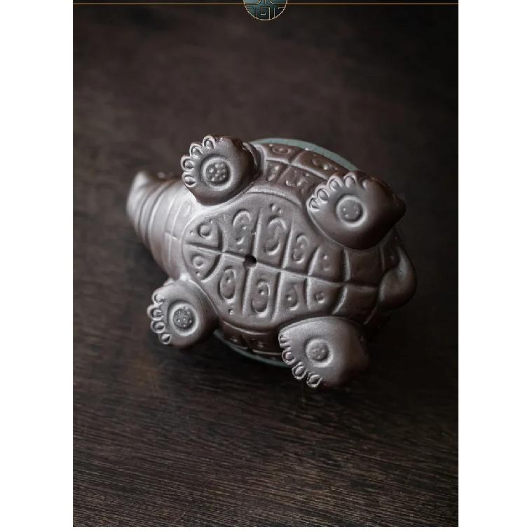 Ceramic Turtle Tea Set Filter Cute Animal Statues Home Decoration Kung Fu Tea Set Chinese