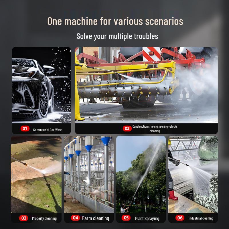 380V Industrial Pressure Washer: Car, Farm & Rust Removal with Sandblasting