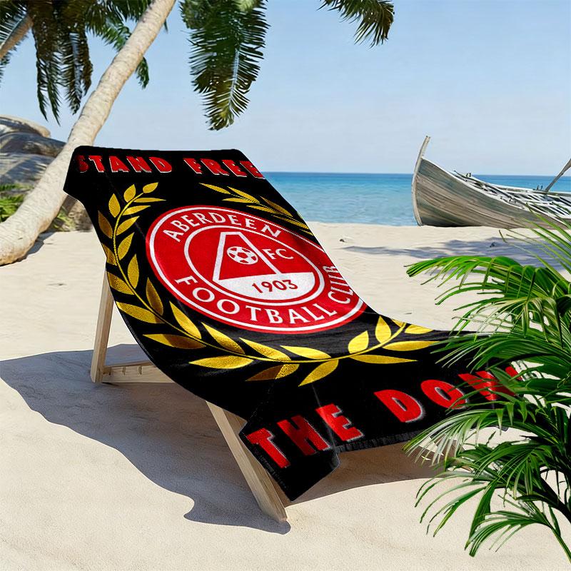 Aberdeen logo Print Beach Towel, Large Soft Quick Dry Towel for Beach Camping Swimming