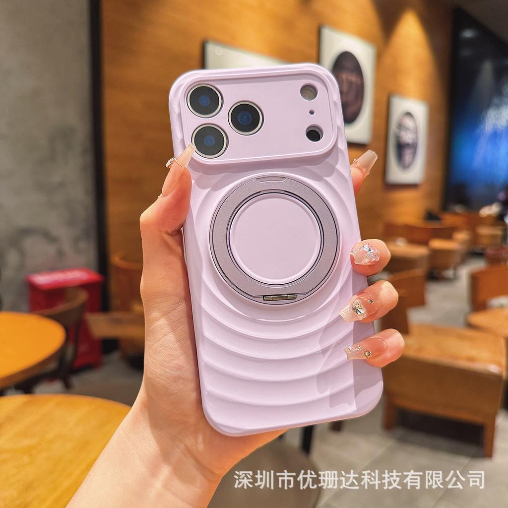 Применимо к iPhone11PROMAX чехол для мобильного телефона из силикона с эффектом ряби, Apple 11, вращающийся магнитный держатель, защитный чехол