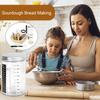 Sourdough Starter Kit with Linen Liner Cover Temperature Marking Tape Scraper Cleaning Brush Spatula Mixer Blades Scraper Glass Jar Bread Baking