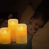 AnnTec LED Candle Light, 3-Piece Set with Realistic Flame-Like Flickering Light, Warm Light, Flameless, Safe, Energy-Saving, with Remote Control,