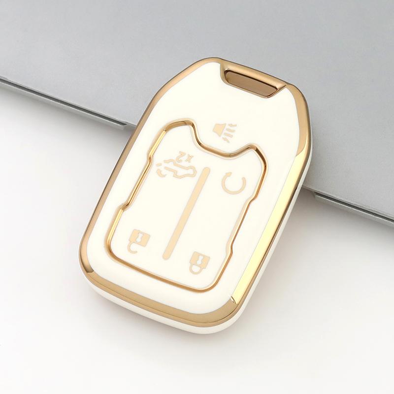 Для GMC Sierra Acadia Terrain 2019 2020 Silverado 1500 LT 2019 Sierra AT4 GMC Sierra 5 кнопок TPU чехол для дистанционного ключа автомобиля