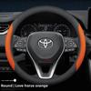 Кожаная накладка на руль автомобиля для Toyota CHR Camry Corolla Yaris Cross Rav4 Sienna Crown 2022 2023 2024 2025 2026 Аксессуары OO2