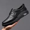 25 New Business and Leisure Men's Leather Shoes Trendy Fashion Leather Shoes Breathable and Comfortable Inside Men's Leather Shoes
