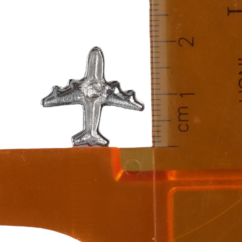 Кнопки-гвоздики для большого пальца в виде самолетов серебристого цвета Кнопки-гвоздики для большого пальца Домашние кнопки-гвоздики в виде самолетов Доски объявлений