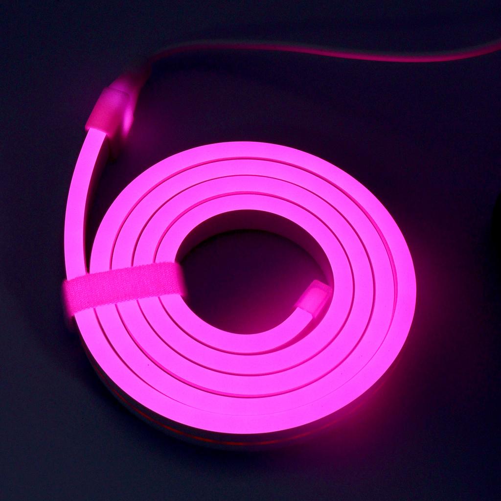 5M Neon Light Strip Touch Control Flexible Neon  USB Silicone Soft Light Waterproof Light Bar for Outdoor Holiday Party Lighting