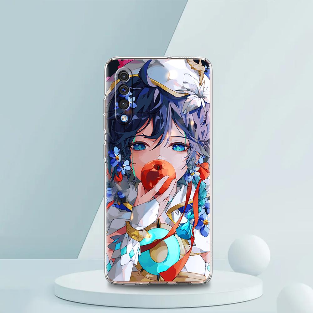 Чехол Genshin Impact Hu Tao Xiao для Samsung A54 A52 A50 A70 A10 A30 A40 A20S A20E A02S A12 A14 A22 A42 A72 A34 A32 5G A04s