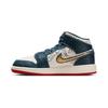 Air 1 Mid SE PS Take Flight Kids Sneakers Blue Armory-Navy Metallic-Gold FN1352-400