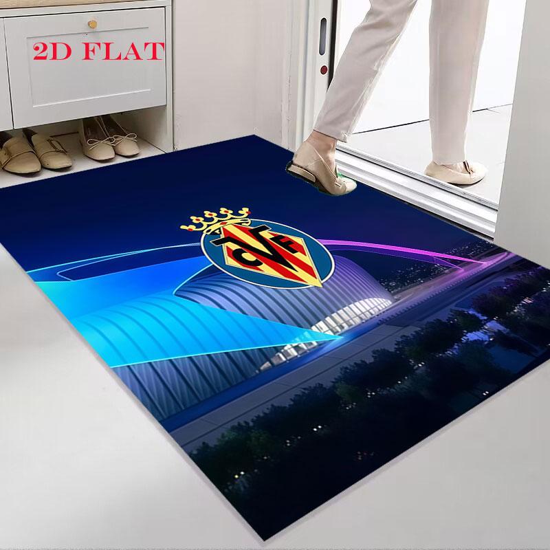 Villarreal CF Carpet Rug for Living Room Bedroom Home Sofa Decoration,Kids play Nonslip Floor Mat