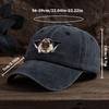 Ripped pug print baseball cap men's outdoor hat curved brim adjustable peaked hat trend
