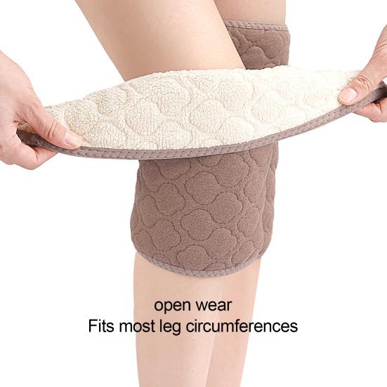 Зимние наколенники с утолщенной флисовой подкладкой, наколенник, теплая термоподдержка колена, компрессионный рукав для коленей, больных артритом