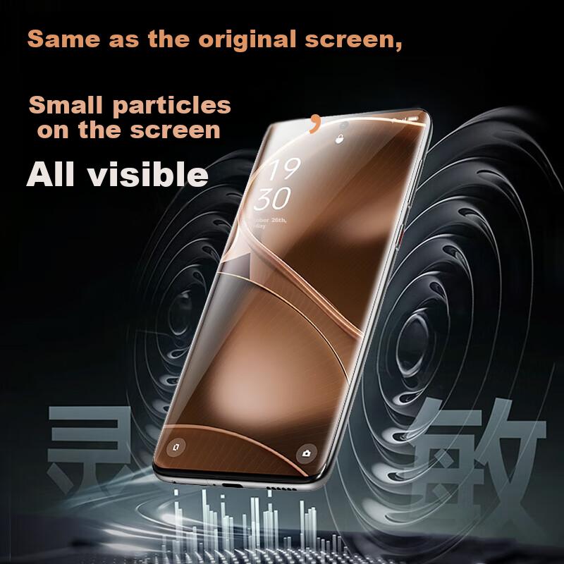 2 Pieces Ice Ceramic Film OPPO Find X6Pro Phone Film, Full Adhesive Find X6pro Non-Tempered Film No Black Edge Repair Microcrystalline Film
