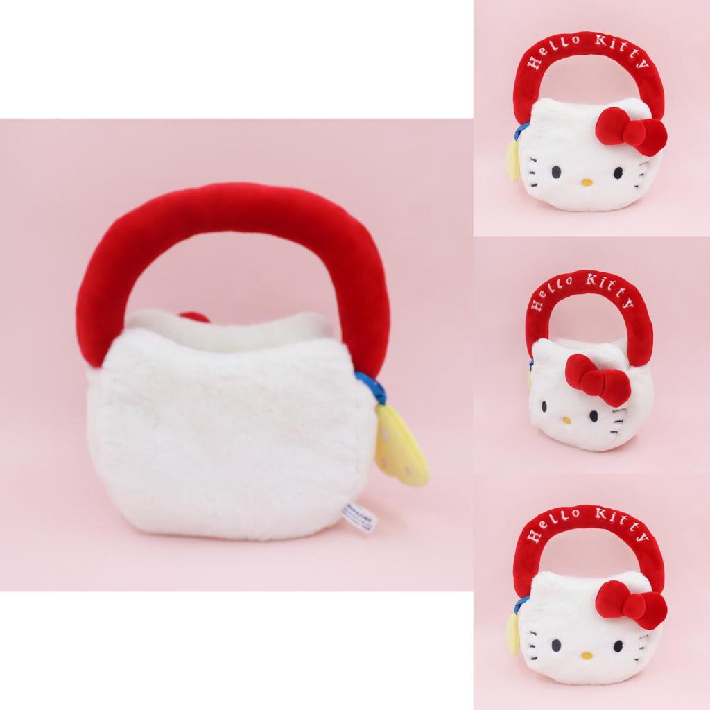 Милый плюшевый рюкзак Hello Kitty с мягким коротким ворсом для девочек и коллекционеров