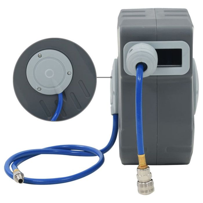 VidaXL Automatic Air Hose Reel 1/4" 12 M