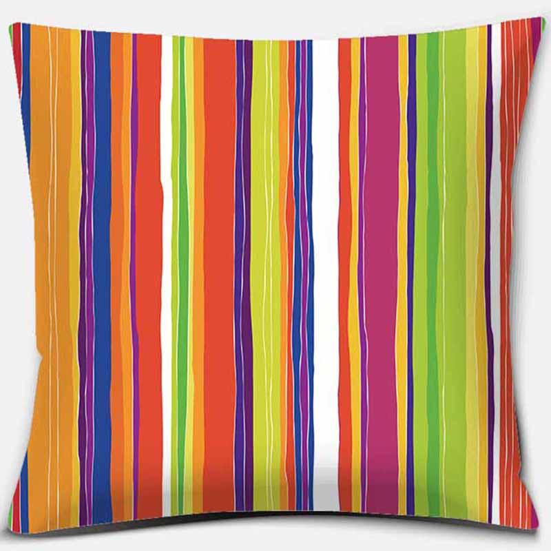 Квадратная наволочка с радужным принтом, украшение для дома, автомобильный чехол для дивана, 45 см * 45 см