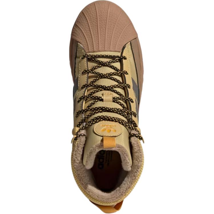 Adidas Superstar Winter Trek Boot J Oat Charcoal Kids кроссовки Tan Core-Black ID1021