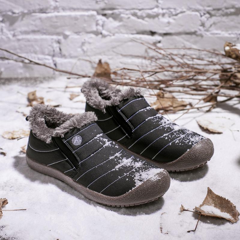 Женские зимние сапоги, мужская зимняя хлопчатобумажная обувь, супер теплые ботильоны, водонепроницаемые теплые плюшевые сапоги, утепленная обувь с высоким берцем, уличные теплые меховые кроссовки