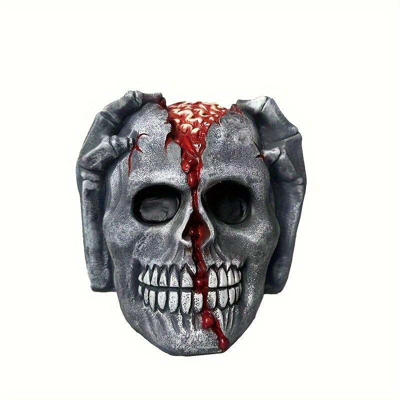 Halloween Skull Decor Figurine With Latex Material For Festive Atmosphere