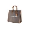 Michael Kors MK Mirella Сумка-тоут с принтом-монограммой Съемный плечевой ремень Женская сумка-тоут Коричневый 35F2G7ZT3B-BROWN