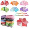 7Pcs/set 50x50cm Cotton Fabric Stash Colorful Patchwork Cotton Fabric  Handmade Accessories