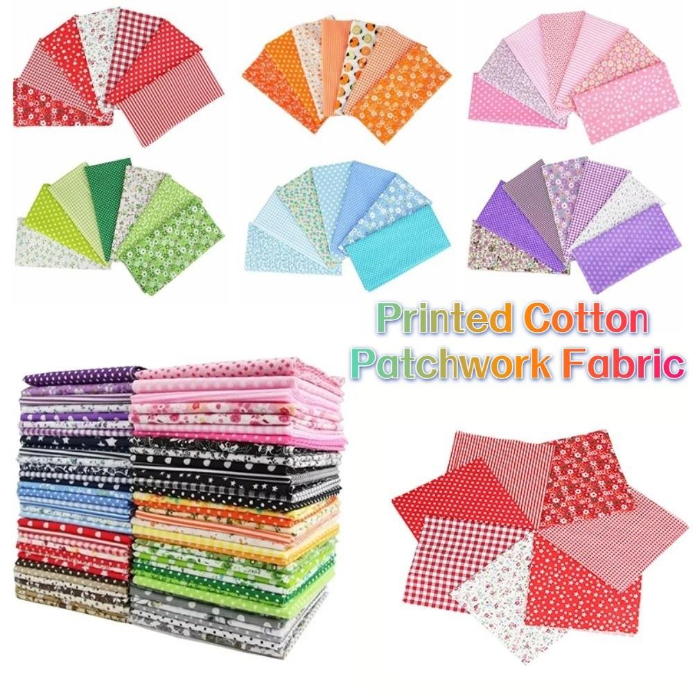 7Pcs/set 50x50cm Cotton Fabric Stash Colorful Patchwork Cotton Fabric Handmade Accessories