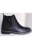 Men's Fashion Genuine Leather Flat Heeled Booties Bootie Thermo Sole Zipper Garnished Chelsea Boots Shoes