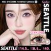 Eyeshare 2 шт. цветные контактные линзы Seattle Series натуральные коричневые контактные линзы для глаз для ежедневного ношения ежегодная косметика