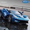 Welly 1/24 Ford GT 2017 Суперкар Модель автомобиля из сплава Литые игрушечные транспортные средства Моделирование Хобби Коллекционные игрушки для автомобилей Подарок на день рождения для детей