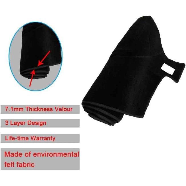 Dash Cover Mat Fit For Toyota Sienna 2011-2014, Dashboard Cover Pad Carpet Protector (Black)