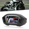 Motorcycle Instrument LCD Odometer Waterproof Speed Gauge for 1 2 4 Cylinder Motorbike