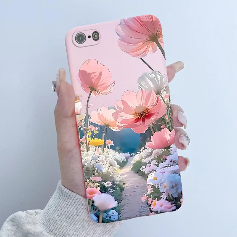 Для iPhone 5s 5 se 2016 Чехол для телефона Дизайн 'Девочка с цветами' Мягкий силикон ТПУ Задняя крышка для iPhone se 2016 5 S iPhone5s 4.0" Чехлы