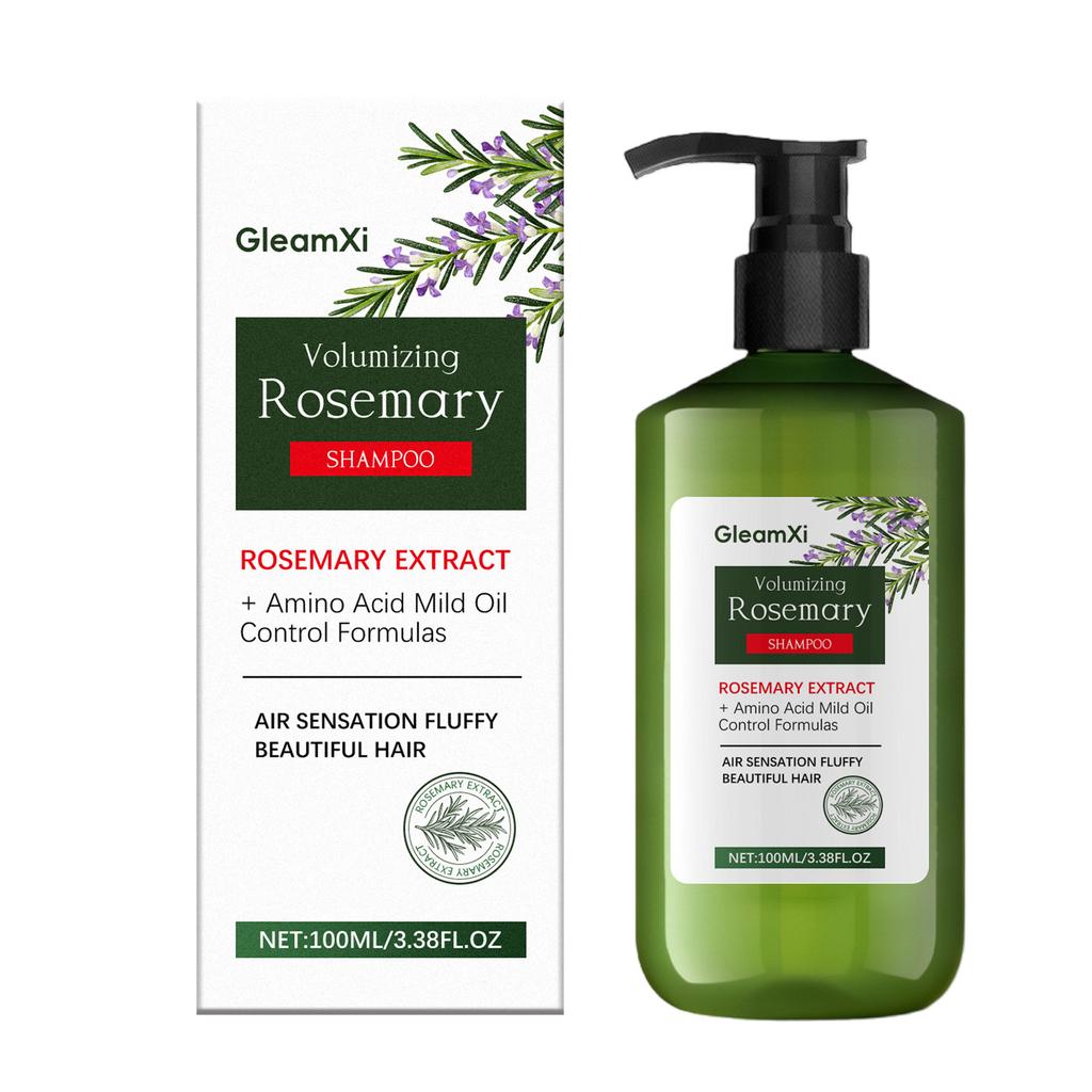 GleamXi Volumizing Rosemary Shampoo / Conditioner, Amino Acid Oil Control Fluffy Hair Care, Rosemary Extract Hydrating Hair Wash 100ml