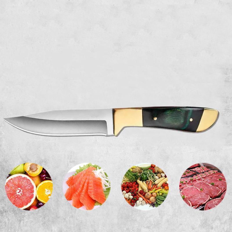 "The Inner Mongolia Hand Knife for Meat and Fruit Is Sharp, Versatile, and Ideal for Use At Home and Outdoors."