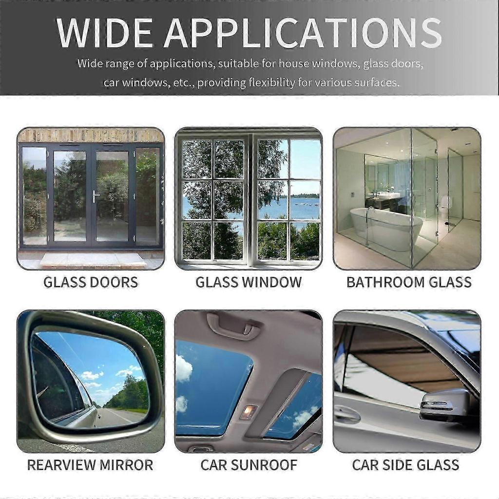 One Way Mirror Spray 30ml - Privacy Protection & Glass Cleaner with Aluminum Powder, UV Absorber for Durable, Invisible Barrier on Windows, Mirrors &