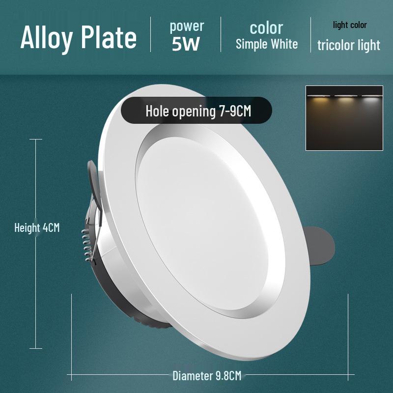 Recessed Ceiling Downlight for Living Room, 5-Inch Cutout, Bullseye Design