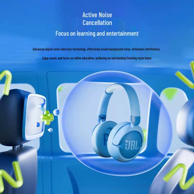 JBL JR470NC Kids Wireless Active Noise Cancelling Over-Ear Headphones