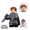 TV6113 Star Jedi General Building Blocks Mini Figures Assemble Battle Toy Bag Packed Collectible Kids Gift