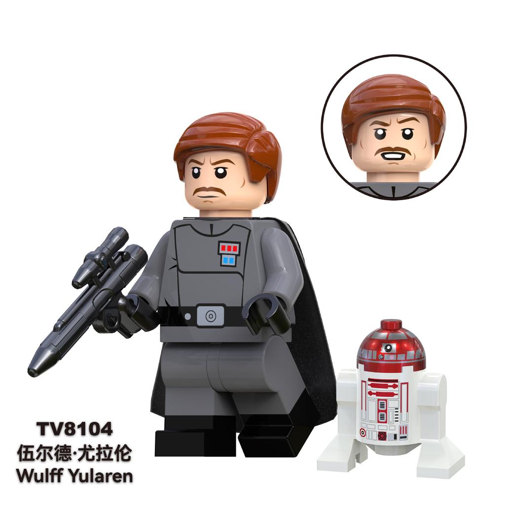 TV6113 Star Jedi General Building Blocks Mini Figures Assemble Battle Toy Bag Packed Collectible Kids Gift
