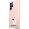 Etui do Samsung Galaxy S23 Ultra Karl Lagerfeld Silicone Choupette Różowe