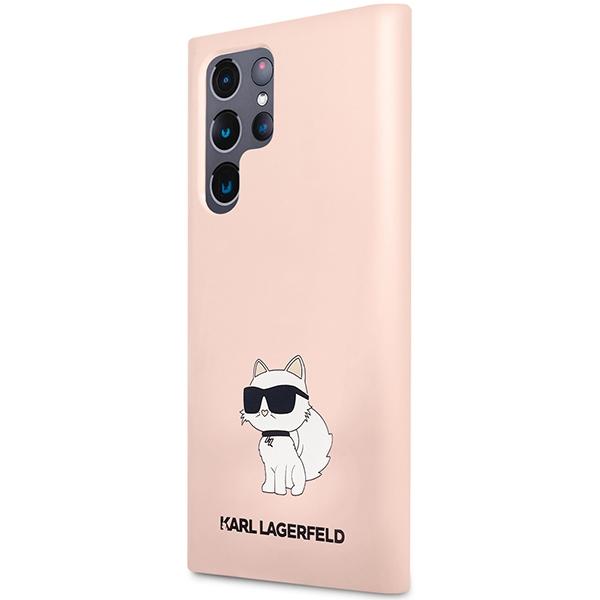 Etui do Samsung Galaxy S23 Ultra Karl Lagerfeld Silicone Choupette Różowe
