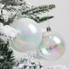 12/24/36Pcs 4CM Рождественский переливающийся шар Прозрачный небьющийся многоразовый DIY Праздничное украшение Рождественская елка Подвесной шар Орнамент Кулон Партия Фестиваль